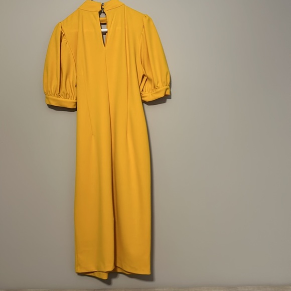 Short sleeve front tie midi dress - Picture 2 of 4